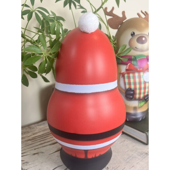 Russel Stover Santa & Reindeer Collectible Christmas Candy Tins 9.5 x 6 Holiday - Picture 4 of 7